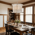 Brasher Chandelier — Champagne Glass Statement Ceiling Light for Dining Room