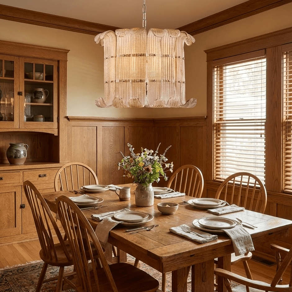 Brasher Chandelier — Champagne Glass Statement Ceiling Light for Dining Room
