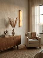 Alabaster Essence Wall Sconce — Carved Stone Wall Light for Bedroom & Hallway