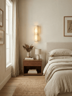 Alabaster Essence Wall Sconce — Carved Stone Wall Light for Bedroom & Hallway