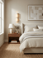 Alabaster Essence Wall Sconce — Carved Stone Wall Light for Bedroom & Hallway