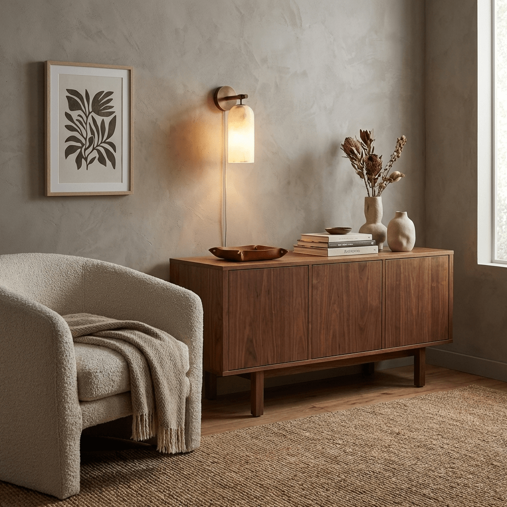 Pillar Alabaster Plug-in Wall Sconce — Plug-In Stone Wall Light for Bedroom