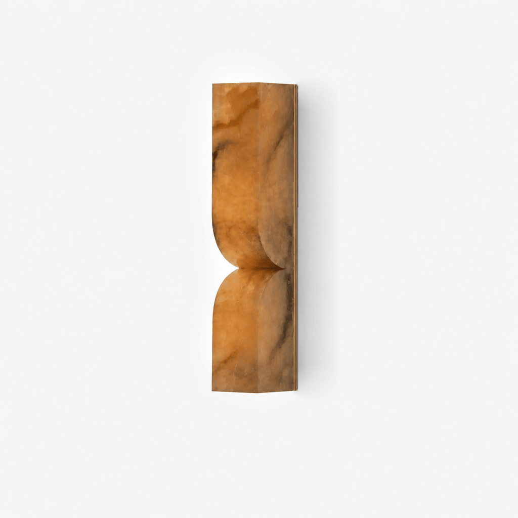 Alabaster Essence Wall Sconce — Carved Stone Wall Light for Bedroom & Hallway