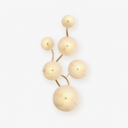 Cluster Alabaster Sconce — Molecular Stone Globe Wall Light for Bedroom