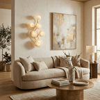 Cluster Alabaster Sconce — Molecular Stone Globe Wall Light for Bedroom