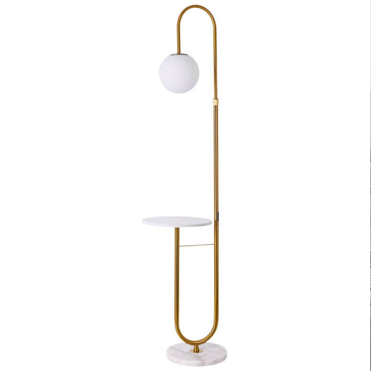Marble Side Table Floor Lamp