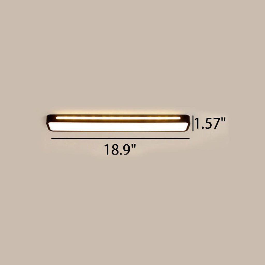 Linear LED Flush Mount Ceiling Light for Kitchen and Hallway