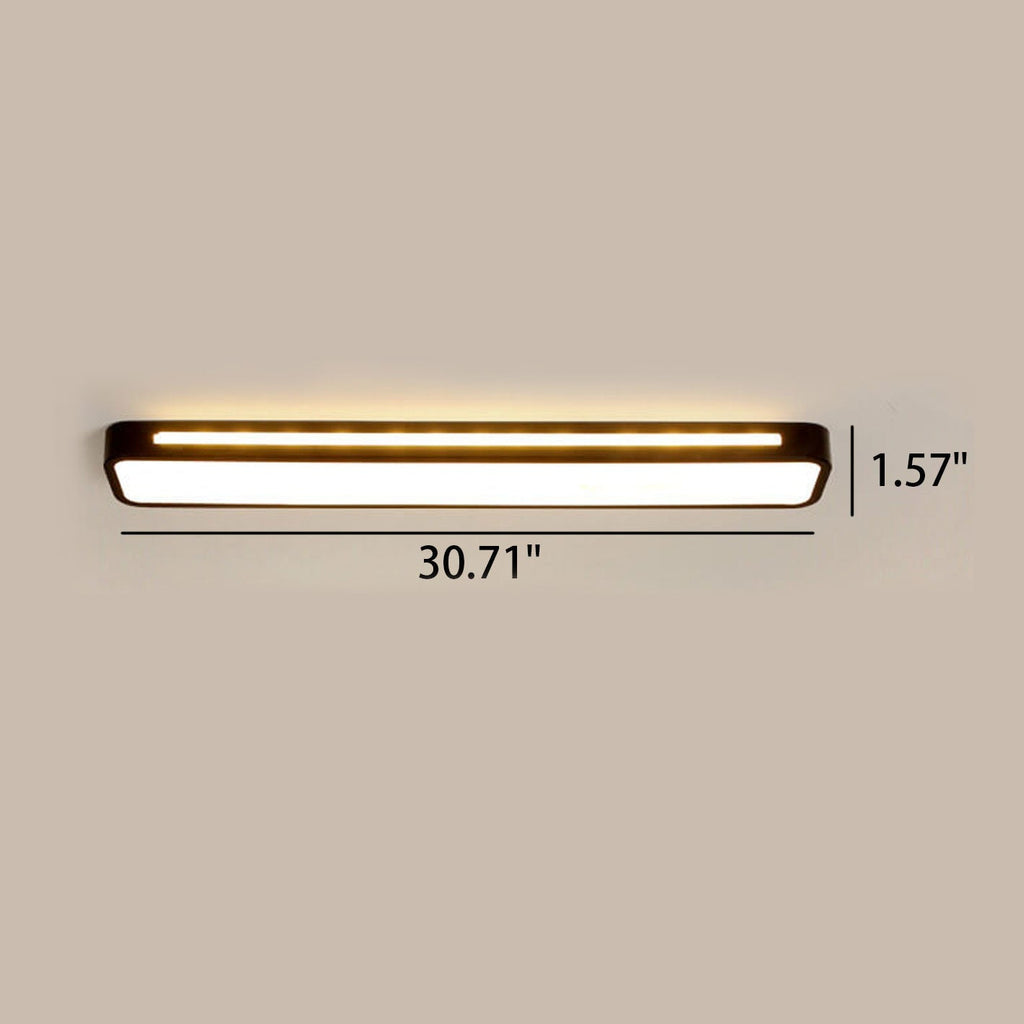 Linear LED Flush Mount Ceiling Light for Kitchen and Hallway