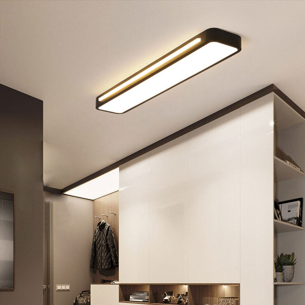 Linear LED Flush Mount Ceiling Light for Kitchen and Hallway