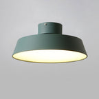 Flush Mount Ceiling Light Round Iron Acrylic Fixture for Bedroom