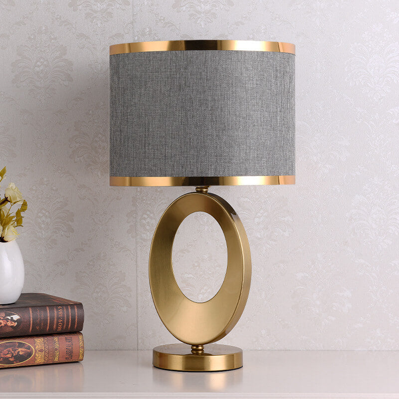 Modern Fabric Ring Base Table Lamp