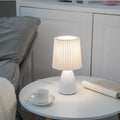 Pleated Glass Table Lamp for Bedroom