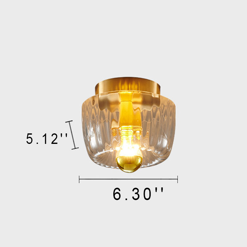 Glass Sun Flush Mount Ceiling Light and Wall Sconce