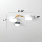 Scandinavian Wood LED Flush Mount Ceiling Light