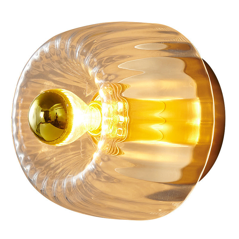 Glass Sun Flush Mount Ceiling Light and Wall Sconce