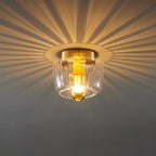 Glass Sun Flush Mount Ceiling Light and Wall Sconce