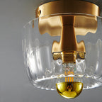 Glass Sun Flush Mount Ceiling Light and Wall Sconce