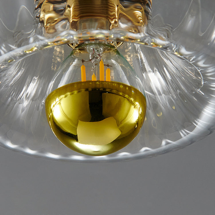 Glass Sun Flush Mount Ceiling Light and Wall Sconce