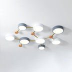 Scandinavian Wood LED Flush Mount Ceiling Light
