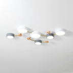 Scandinavian Wood LED Flush Mount Ceiling Light
