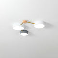 Scandinavian Wood LED Flush Mount Ceiling Light