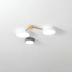 Scandinavian Wood LED Flush Mount Ceiling Light
