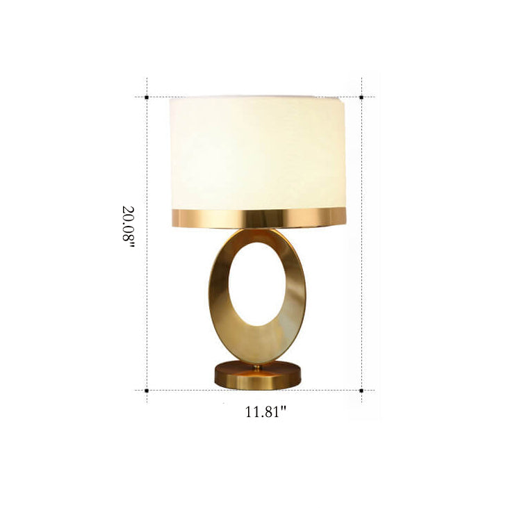 Modern Fabric Ring Base Table Lamp