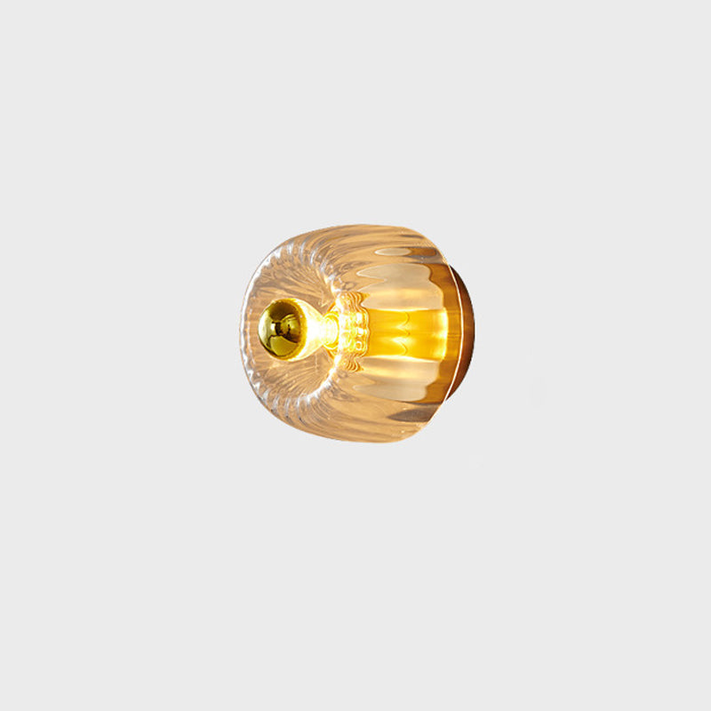 Glass Sun Flush Mount Ceiling Light and Wall Sconce