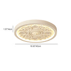 Carved LED Flush Mount Ceiling Light for Bedroom
