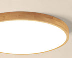 Ultra-Thin Wood LED Flush Mount Ceiling Light