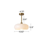 Retro Glass Flush Mount Ceiling Light and Pendant