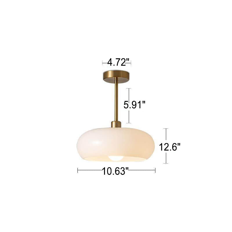 Retro Glass Flush Mount Ceiling Light and Pendant