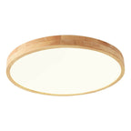 Ultra-Thin Wood LED Flush Mount Ceiling Light