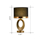 Modern Fabric Ring Base Table Lamp