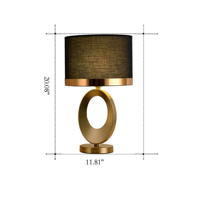 Modern Fabric Ring Base Table Lamp