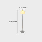 Retro Glass Floor Lamp for Living Room