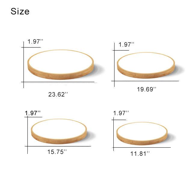 Ultra-Thin Wood LED Flush Mount Ceiling Light