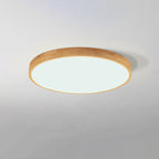 Ultra-Thin Wood LED Flush Mount Ceiling Light
