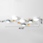 Scandinavian Wood LED Flush Mount Ceiling Light