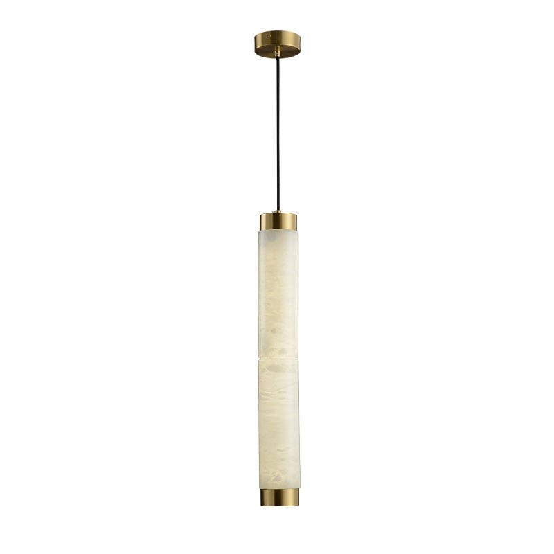 Aria Alabaster Pendant Lamp — Cylinder Spanish Alabaster Hanging Light