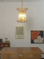 Brasher Small Chandelier — Compact Glass Bubble Ceiling Light for Bedroom