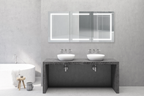 Europa III LED Bathroom Cabinet Mirror for primary bathroom | Halvern