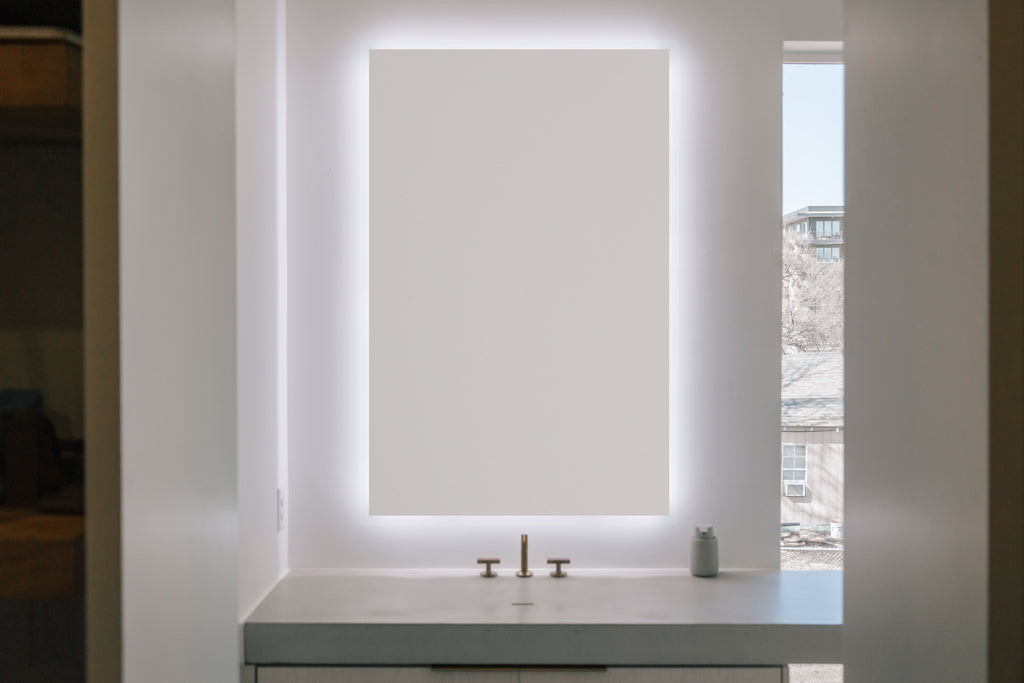 Linea Rectangle LED Bathroom Vanity Mirror for bathroom vanity | Halvern