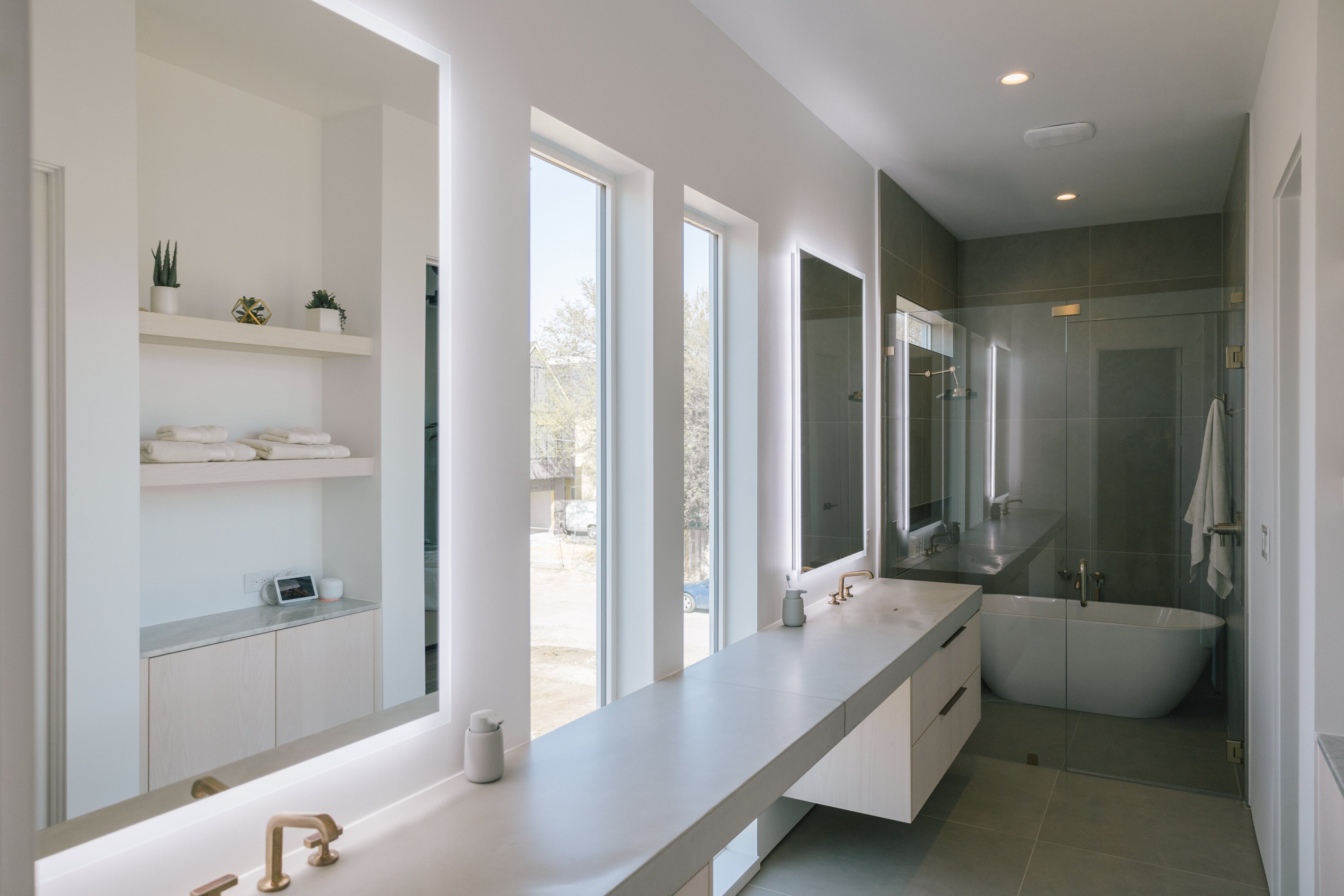 Linea Rectangle LED Bathroom Vanity Mirror for bathroom vanity | Halvern