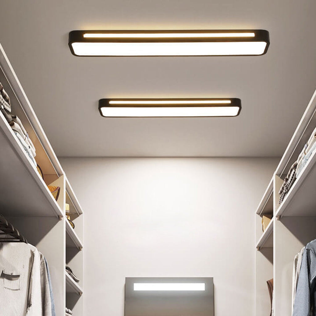 Linear LED Flush Mount Ceiling Light for Kitchen and Hallway