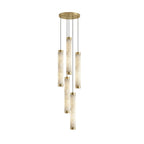 Aria Alabaster Pendant Lamp — Cylinder Spanish Alabaster Hanging Light
