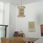 Brasher Small Chandelier — Compact Glass Bubble Ceiling Light for Bedroom