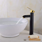 Matte Black Bathroom Faucet — Modern Single Handle Vanity Faucet
