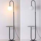Marble Side Table Floor Lamp