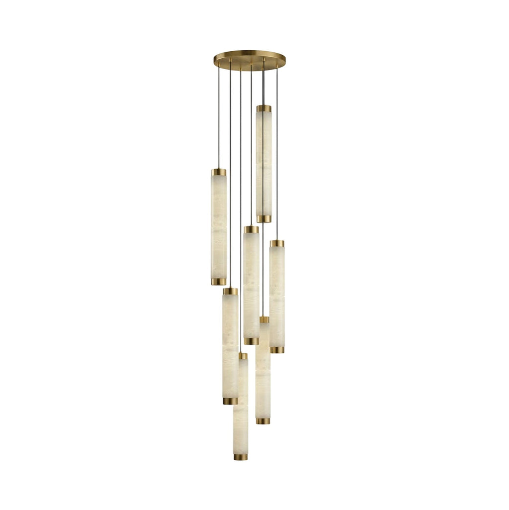 Aria Alabaster Pendant Lamp — Cylinder Spanish Alabaster Hanging Light
